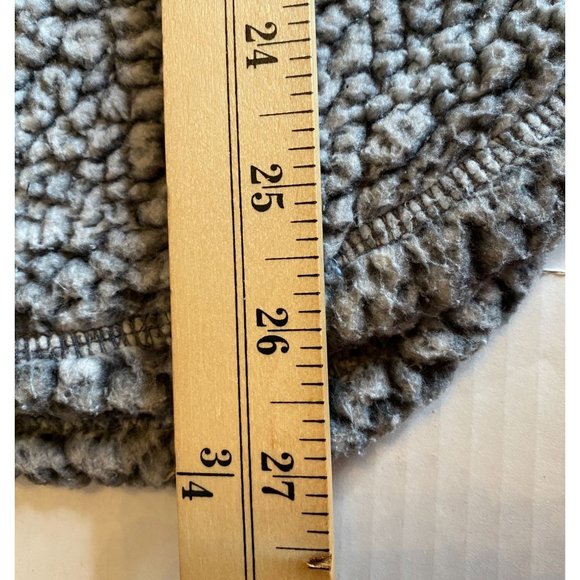 Cozy Sherpa Womens Grey 1/4 Zip Sherpa Sweatshirt with Piping Size M Outdoor - Picture 8 of 11